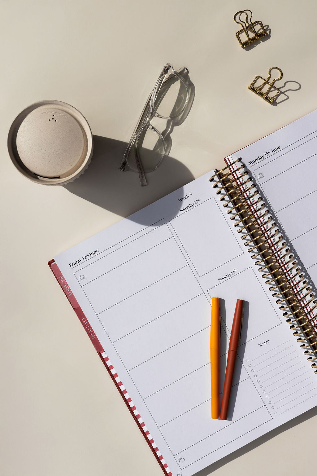 2026 Daily Teacher Planner | Old Town Blush