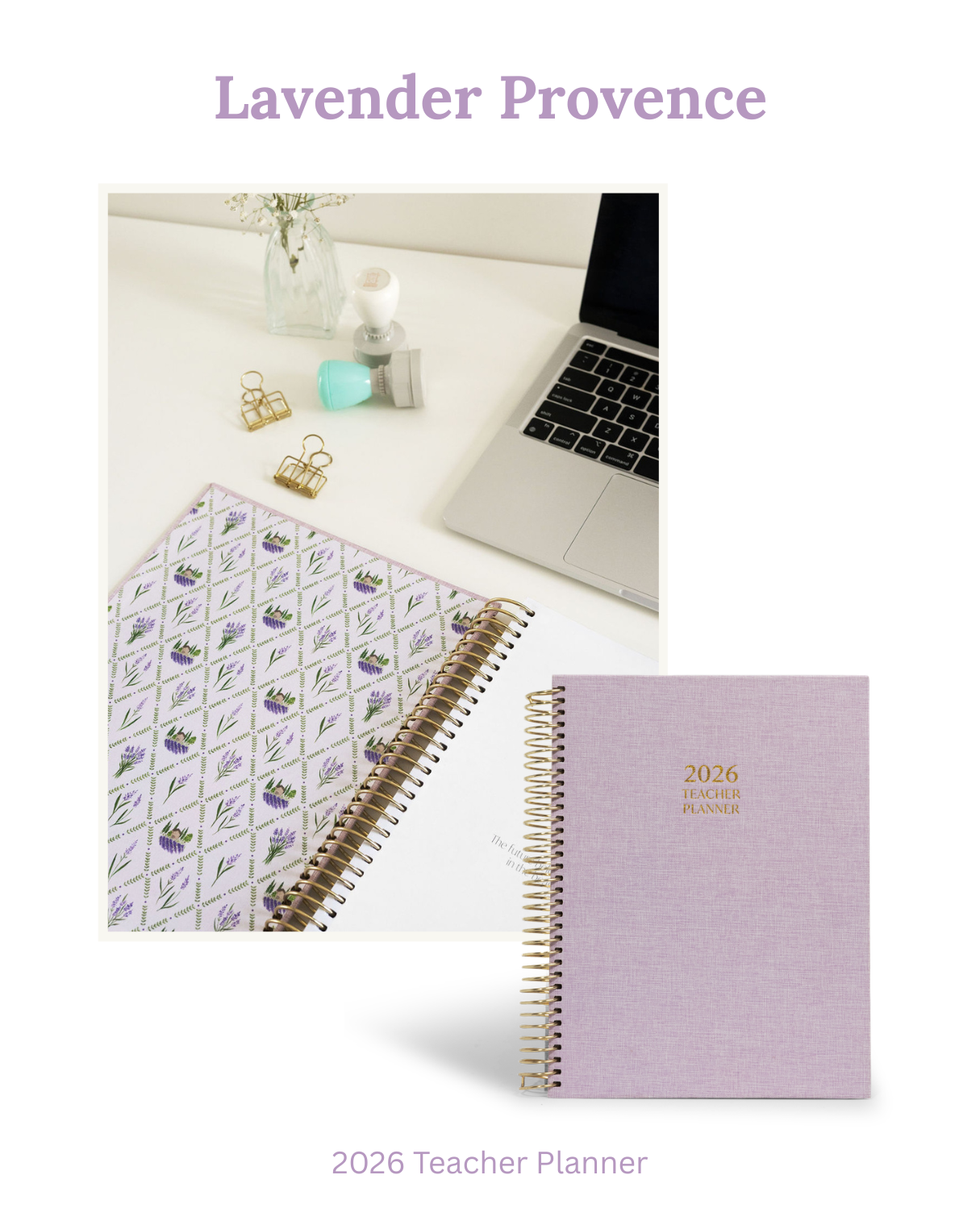 2026 Daily Teacher Planner | Lavender Provence
