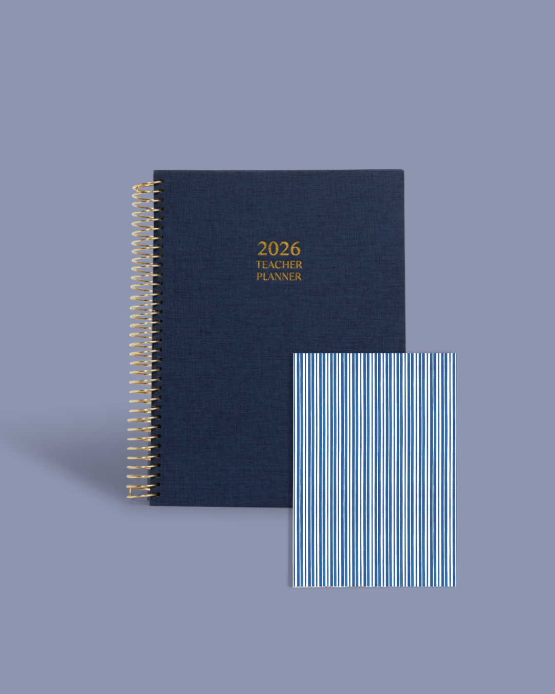 A5 Lined Notebook | Navy Stripe