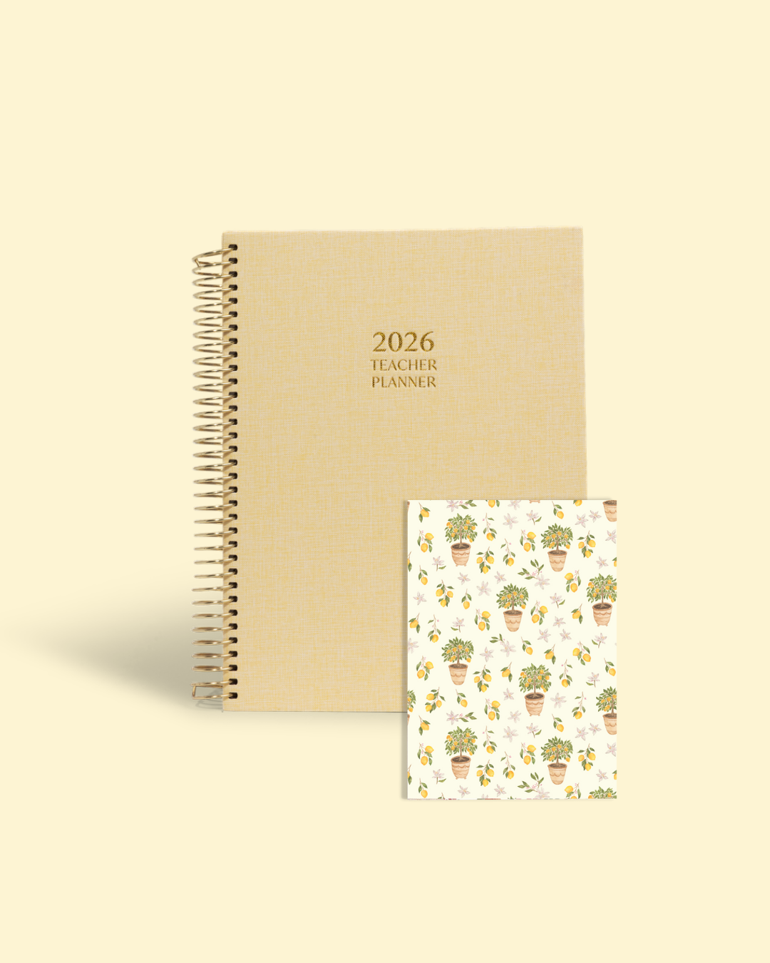 A5 Lined Notebook | Lemon Buttercream
