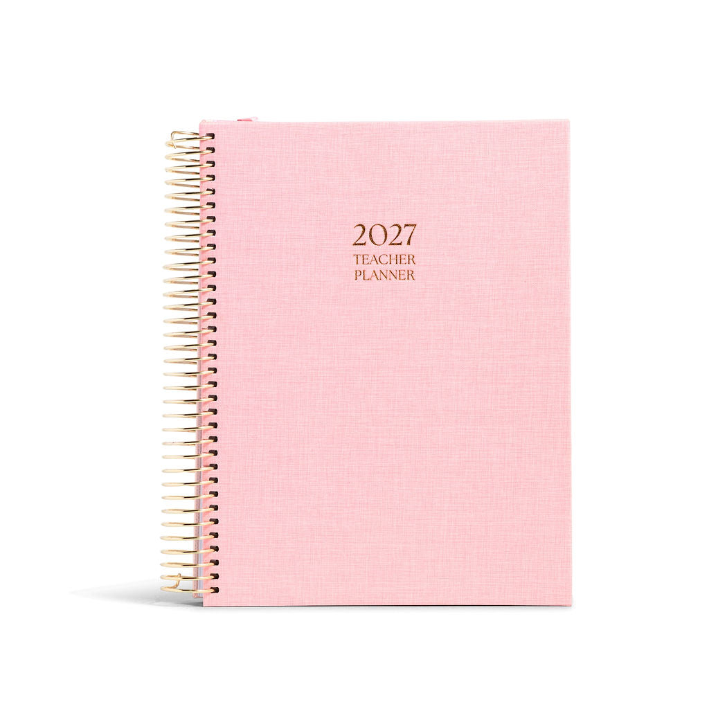 2027 Daily Teacher Planner | Blush Petal